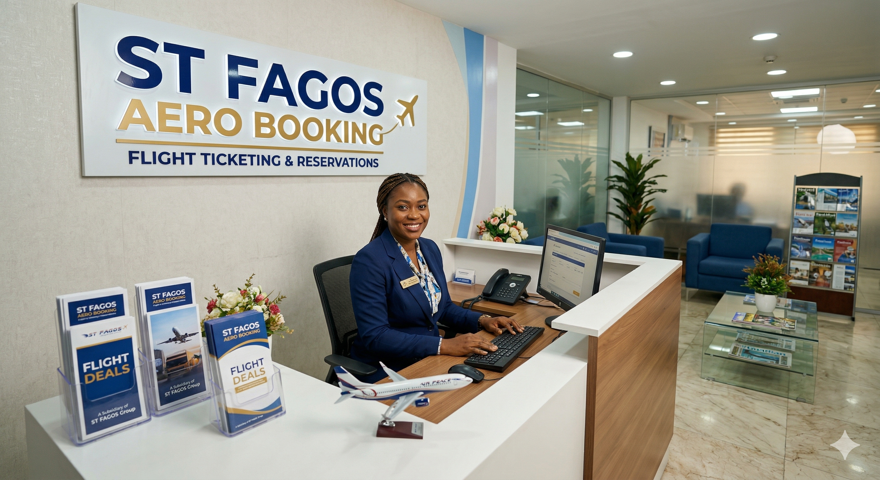 ST FAGOS Aero Booking Reception